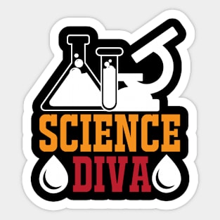 Science Diva T Shirt For Women Men Sticker